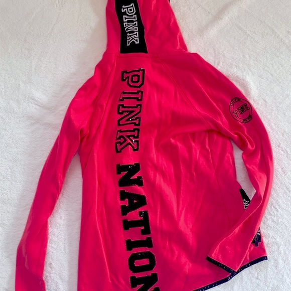 VS pink zip up sweatshirt - Picture 3 of 3